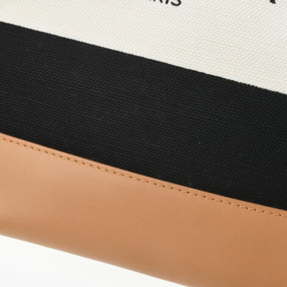 BALENCIAGA Navy Blue Clip White Clutch Bag - Picture 8 of 12